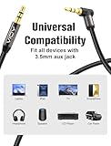VIOY Aux Cord 6M+6M, 3.5 mm Audio Cable Right Angle- Male to Male Headphone Auxiliary Stereo Jack Cable 90 Degree for Car Compatible with Headphone, Car Stereo, Speaker, Echo & More - Image 5