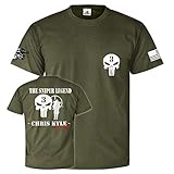 Sniper Legende Seal Team Three Kampfshirt Infidel T Shirt #26172, Größe:XL, Farbe:Oliv