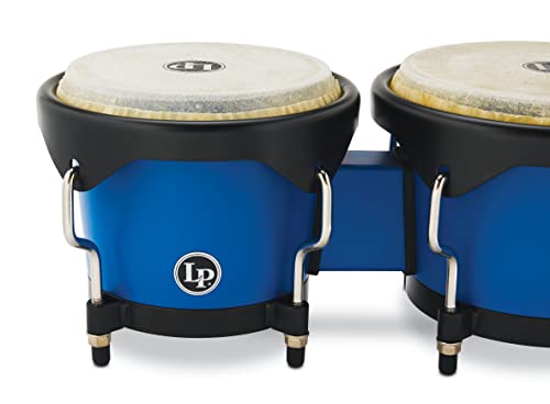 Latin Percussion Discovery Series 6-1/4-Inch And 7 1/4-Inch Bongo With Free Carrying Bag Drum, Race Car Blue, (Lp601D-Db-K) #TOP3