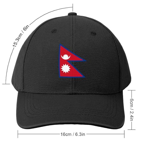 Nepal Flag Children Baseball Cap Adjustable Snapback Trucker Hats Boys Girls Sports Outdoor Travel hat2