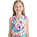 WSFQRJN Kids Girly Rainbow Tie Dye Tank Tops for Boys and Girls Childrens Outfit Clothes Sleeveless Butterfly Shirts Pink Tees for 5-6 Years