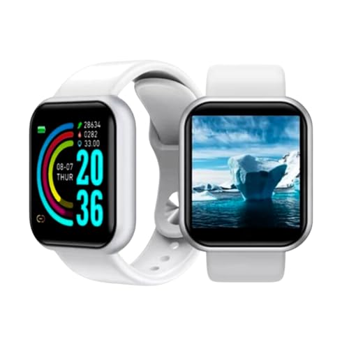 Relogio Smartwatch D20 inteligente Digital com Monitor Cardíaco, Tela Colorida, Funções Fitness e No