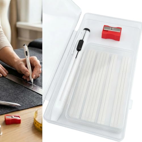 14 Pcs Chalk Pencil Refillable Cartridge with Storage Case Set,
