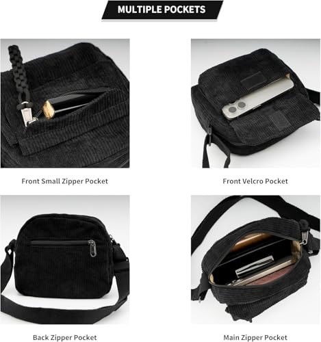 Image of Kawn Women Crossbody Bag, Aesthetic Mini Cute Purse, Shoulder Bag with Outer Pocket For Daily Use Work Travel Beaches, Portable Handbag Bag, Comfortable and Trendy Design