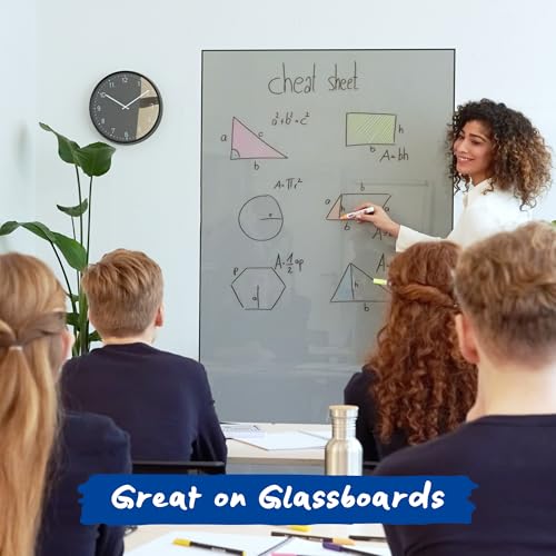 edding 95 Glasmarker - bunte Farben - 6 Stifte - Rundspitze 1,5-3 mm - zum Schreiben und Markieren auf Glasoberflächen wie Fenster, Glasboards, Whiteboards - trocken abwischbar