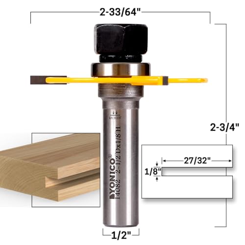Yonico 14082 Slotting Cutter Router Bit 1/8-Inch 1/2-Inch Shank 14082 thumb #1