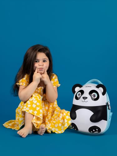 Image of GlowBuddy Panda LED Kids Blue Backpack (14L, 15 Inch) with Bluetooth App Control | 16x32 Pixel Custom Display | IPX5 Water Resistant | 7-8 Hr Battery | School & Travel Bag for Kids Up to 8 Years