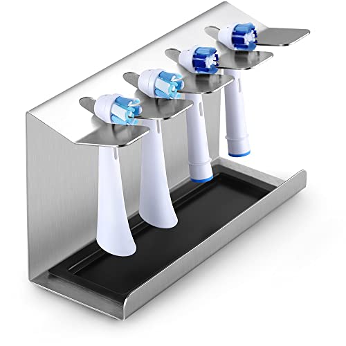 Elektrische Zahnbürsten Halter Schwarz - Edelstahl Aufbewahrung Ohne Bohren