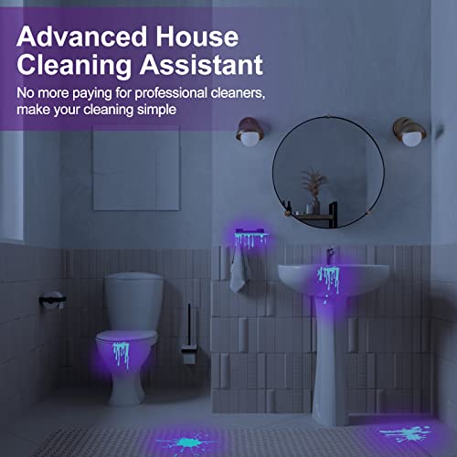 Vansky 12 LED UV Blacklight Flashlight, Pets Ultra Violet Urine and Stain Detector Fluorescent Whitening Agents Detector, Find Dry Stains on Carpets, Rugs, Floor (3 x AAA Batteries Included) by Vansky - Image 4