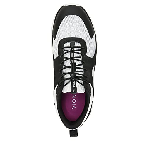 Vionic Olessa Women's Supportive Walking/Athletic Shoe White/Black - 8 Medium #TOP2