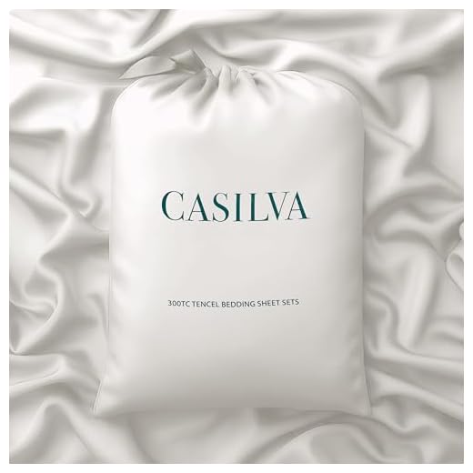 CASILVA Eucalyptus Sheets - Infused with Silver for Anti-Odor, Softer Than Silk Fibers, More Cooling Than Cotton - Perfect for Hot Sleepers & Sensitive Skin - 100% Tencel Lyocell - Queen Sheet Set