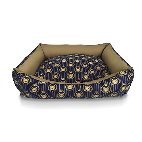 Cama para Cachorro,Grande,Caminha Pet para Cães modelo Luxo,Urso,Lávavel e Confortável, com Zíper in
