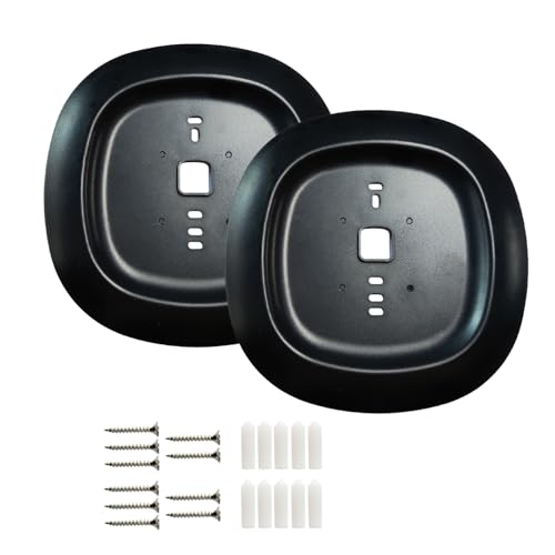 CAMGJORT Black Trim Plate for Ecobee3, 3 Lite, 4 Smart Thermostat (2 Pack)