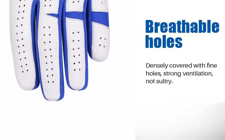 Sports Gear Ltd Pack of 3 Cabretta Leather Men’s Golf gloves, for All Weather Conditions Soft Feel Grip - Image 4