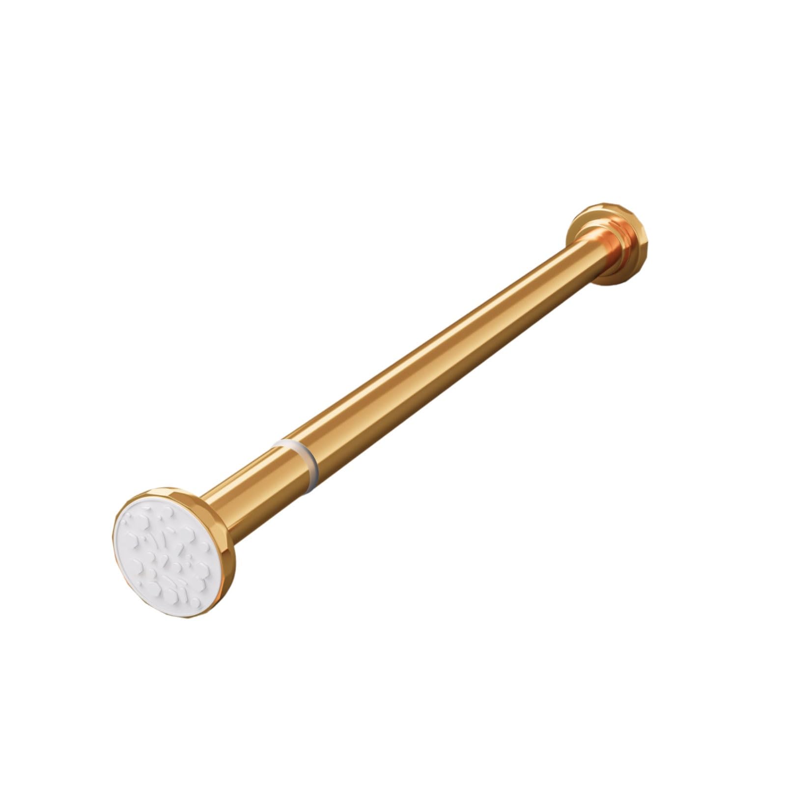 Adjustable Aluminum Alloy Shower Curtain Rod Adjustable Spring Tension Easy Install No Rust Suitable For Bathrooms Wardrobes stable(Gold,140-280cm)