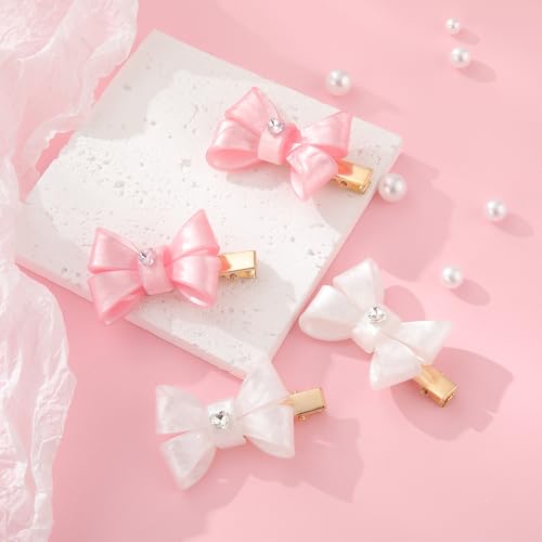 Set de 4 pinzas para cabello Lourny 5.5 cm acrílicas miniatura 7