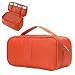 Reise-BH-Tasche, Dessous-Organizer-Tasche, Ochse, Stoff-Unterwäsche, Aufbewahrungstasche für Bademode und Kosmetik, tragbarer Klassifizierungs-Kulturbeutel mit Fächern, kompakte Reise (Orange)