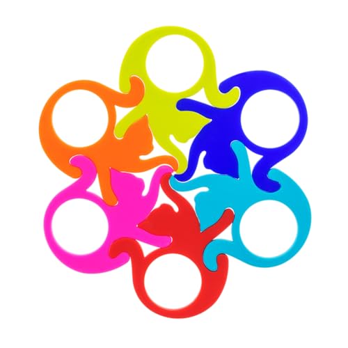 Set de 6 ronds de serviettes - Entrechats Happy Rings