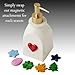 SKL Home Seasonal Soap/Lotion Dispenser Gift Set with 7 Interchangeable Magnetic Holiday Attachments, Refillable for Bathroom & Kitchen, Gold
