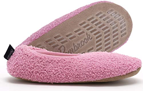 Super Soft Slipper - Pink - Small (4-6) - Memory Foam - Faux Shearling Lining - Great Plush Slip On House Slippers for Adults, Women, Girls