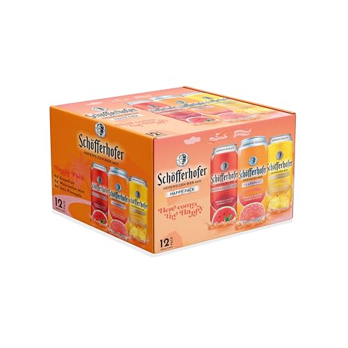 Schofferhofer Beer Happy Pack Grapefruit Pineapple and Watermelon and Mint Flavours 12x500 ml