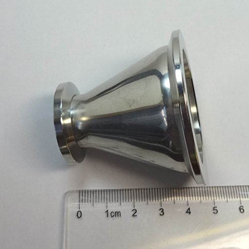 Image of Vacuum Conical Reducer KF-40 to KF-16 (NW-40 to NW-16), Vacuum Fitting, 304 Stainless Steel, Flange Adapter (KF40-KF16)