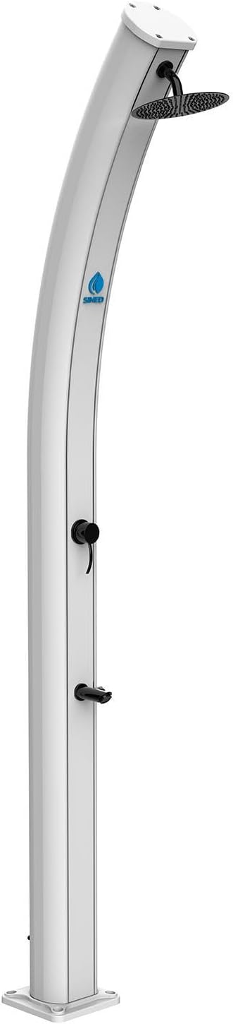 Sined Dafne Ducha Solar Curva de Aluminio 35L Blanco