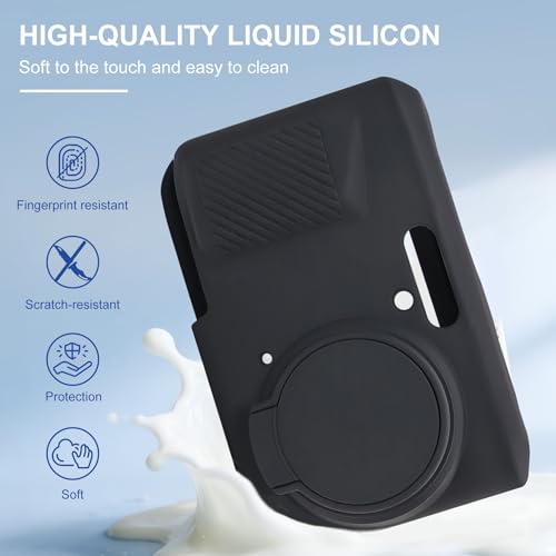 Funda de silicona para cámara Kodak PIXPRO FZ45 negra miniatura 5