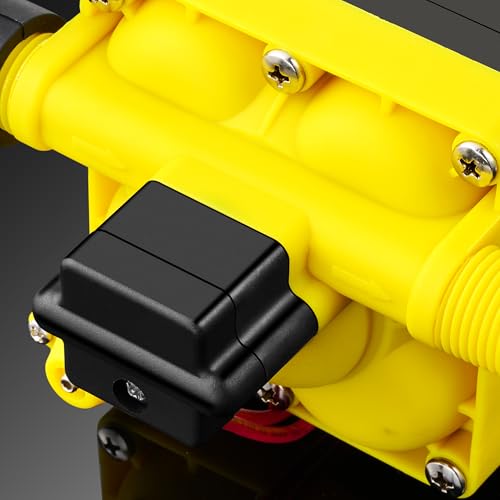 Image of 2026 Upgraded RV Water Pump, 12V 6.0 GPM High-Flow, Ultra-Quiet 70 PSI Self-Priming Diaphragm Pump with Adjustable Pressure Switch & Strainer for RV, Marine, Camper, Boat (Run-Dry Safe) (Yellow)