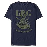 LRG Herren Füttern Sie die Tiere T-Shirt, Marineblau, Groß