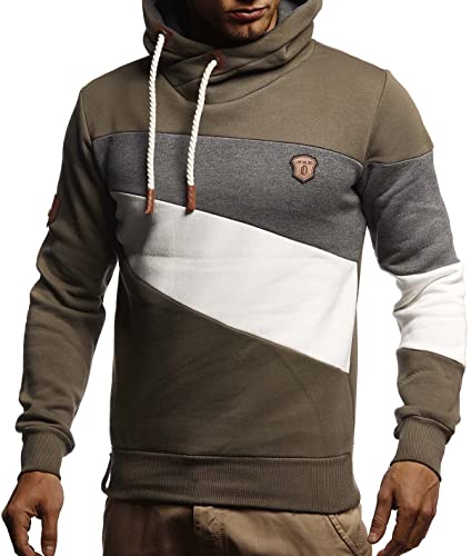 Leif Nelson Men's Oversize Hooded Sweater | Modern Stylish Longsleeve Pullover Sweater3