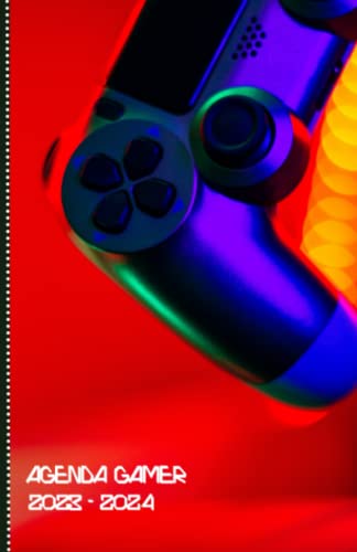 Agenda Scolaire 2023 2024 Gamer: Organiseur et Planificateur journalier août 2023 à juillet 2024 pour primaire collège lycée - Cahier de texte pour noter les devoirs - Couverture Jeux Vidéos