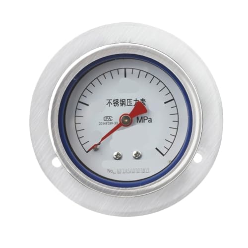 Manomètre axial acier inoxydable Y-60BF/ZT 4 MPA pour tuyauterie