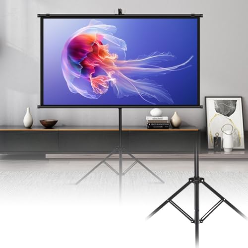 Pantalla para proyector portátil con trípode 72 pulg 4:3