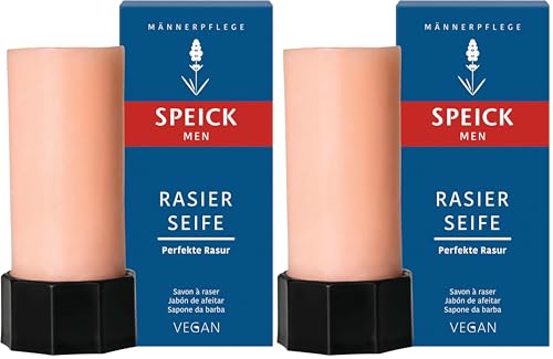 Speick Men Shaving Soap Stick, 50 grams, 1.7oz stick (Pack of 2)