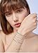 Juego de 5 pulseras de plata Color para mujer, con símbolo de...