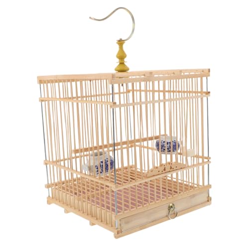 Cage à oiseaux rectangulaire UKCOCO pour chardonnerets et petits oiseaux