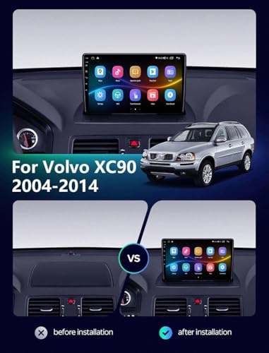 Radio Coche Navegación GPS 2 DIN Volvo XC90 Carplay Android Auto 2