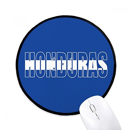 Alfombrilla de ratón de Honduras, regalo redondo con bordes cosidos