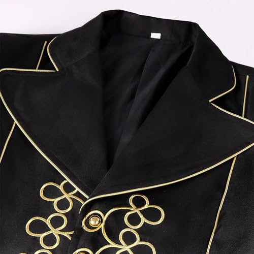 Parade punk manteau haut de gamme coupe rétro victorienne - 5