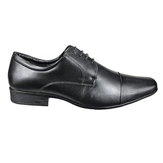 Sapato Social Jota Pe Preto Com Cadarço Bico Fino - 13109 Tamanho:39;Genero:Masculino;Cor:Preto
