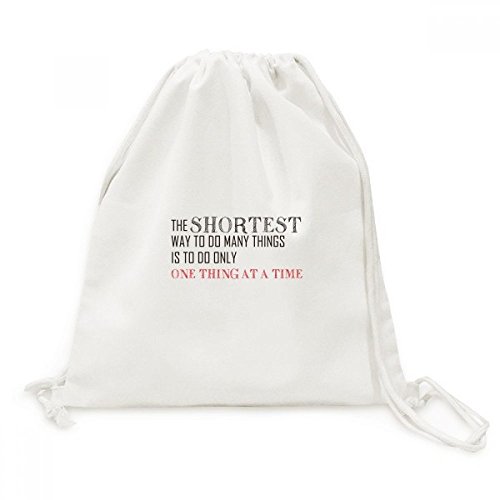 Sac à cordon en toile voyage avec citation inspirante pour organiser vos affaires