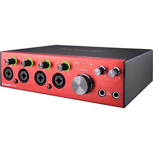 Audio-Interface Focusrite Clarett Plus 4Pre USB für professionelle Aufnahmen