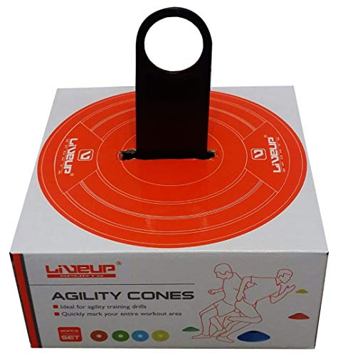 Liveup Sports Ls3672 Agility Disc Cones Set - 20 Pieces