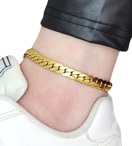 Stainless Steel Cuban, Rope Chain Anklet for Women Adjustable Ankle Bracelet Waterproof Beach Fashion2