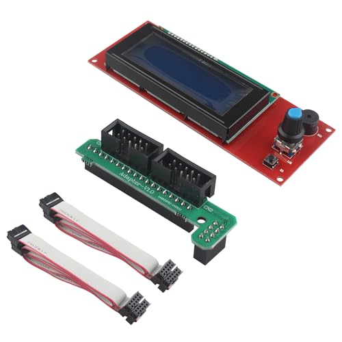 Jopto 2004 LCD Grafica Intelligente Display Modulo Controller Schermo con Adattatore e Cavo Compatibile per Stampante 3D Controller RAMPE 1.4 Arduino Mega Arduino RepRap Pololu Shield