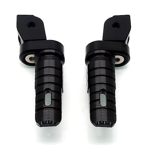 Image of MZS Motorcycle Foot Pegs, Front Double Roating Rider Footpegs Compatible with Monster 696 to 1200 Models /Scrambler 400 800 1100 / Multistrada 950 1200 1260 / Hypermotard 821 950 / Hyperstrada 821