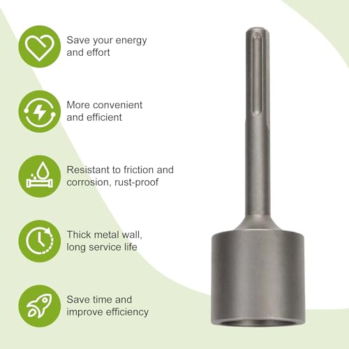 Werhoo SDS Max T-Post Driver and Hammer Drill Capability - The Ultimate Solution for Making Fence Post Driving a Breeze. Save Time with the T-Post Driver for Driving T-Posts into the Ground! by Werhoo - Image 4
