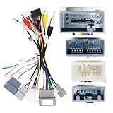 16pin Car Stereo Radio Power Retrofit Wiring Harness fits for Honda CRV 2012 2013 High Trim Level, Support Factory Amplifier, Navigation, Camera, SWC, USB, AUX