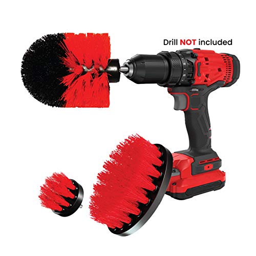 Drill Brush Set Attachment Kit - Pack of 3 - All Purpose Power